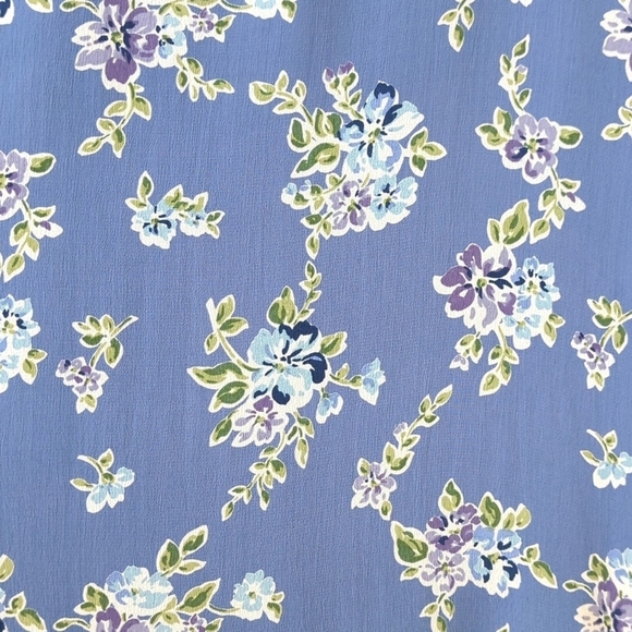 Jackpot by Carli Gry 90's Vintage Floral Sleeveless Sheath Maxi Dress Blue 1 - Picture 7 of 14